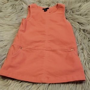 Baby Gap Coral Sleeveless Corduroy Dress
